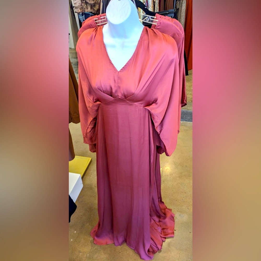 Rose Pink Satin Dress